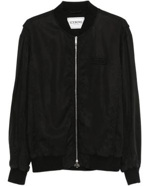 Iceberg Bomber Jacket - Black