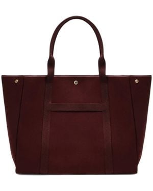 Rue de Verneuil Large Traversée Flannel Tote Bag - Purple