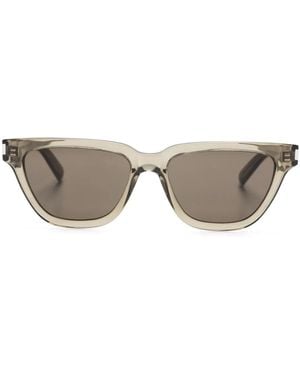 Saint Laurent スクエアフレーム サングラス - グレー