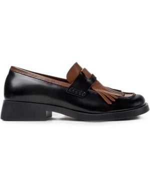 Camper Twins Fringed Loafers - Black