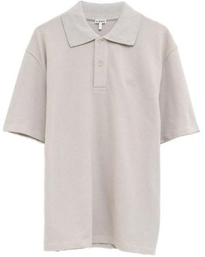 Loewe Polo Con Ricamo Anagram - Bianco