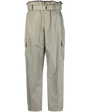 Brunello Cucinelli Pantaloni Con Vita Raccolta - Verde