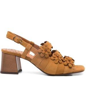 Chie Mihara Floral Lely Sandals - Brown