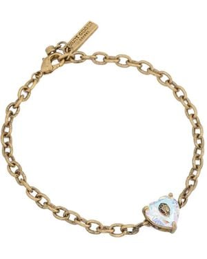 Kurt Geiger Crystal Heart Bracelet - Metallic