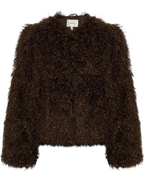 Gestuz Gzchoa Faux-Fur Coat - Black
