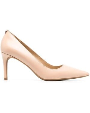 MICHAEL Michael Kors 80Mm Heeled Leather Pumps - Pink