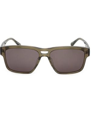 Barbour Rectangle-Frame Sunglasses - Grey