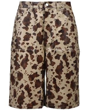 BREATH Horse-Print Shorts - Multicolour