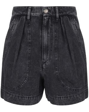 Isabel Marant Pleated Pocket Shorts - Grey