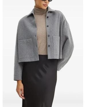 Liviana Conti Buttoned Jacket - Grey