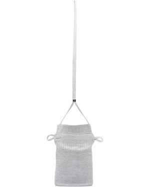 CFCL Gusset Drawstring Mini Bag - White
