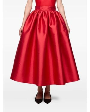 Atu Body Couture Gathered Satin Skirt - レッド