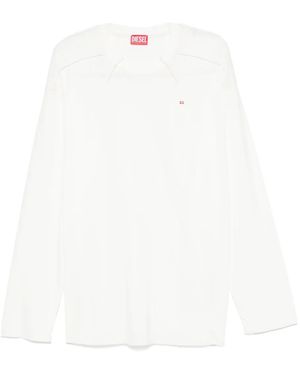 DIESEL パネル ロングtシャツ - ホワイト