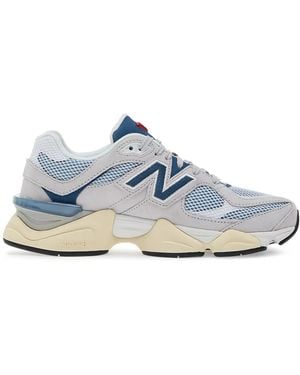 New Balance 9060 Mesh Sneakers - Blauw