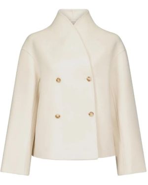 Loulou de Saison Meyer Double-Breasted Jacket - White