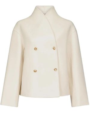 Loulou de Saison Meyer Double-Breasted Jacket - White