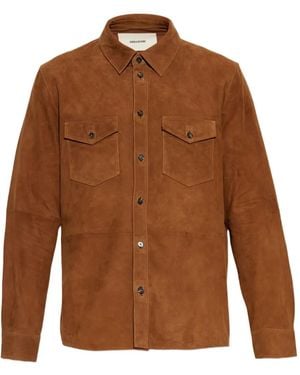 Zadig & Voltaire Leather Shirt - Brown