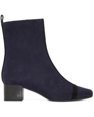 CAREL PARIS Bottines Audrey En Daim À Empiècements - Blue