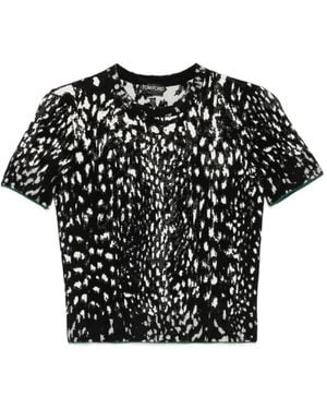 Tom Ford Lynx Jacquard Sweater - Black