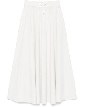 Herno Flared Midi Skirt - White