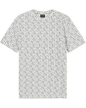 ARMANI EXCHANGE Logo-Print Cotton T-Shirt - White