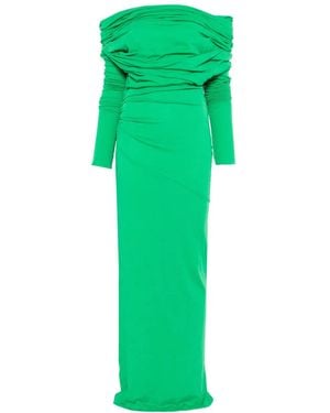 Entire studios Bound Off-Shoulder Maxi Dress - Green