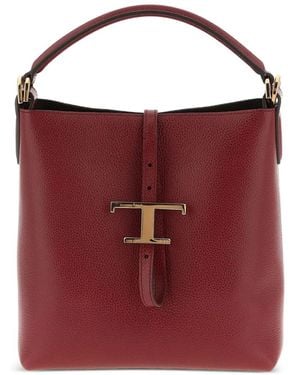 Tod's Bolso bombonera pequeño con hebilla - Rojo