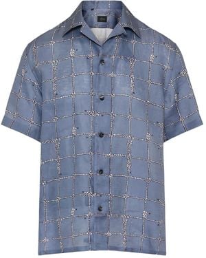 Brioni Nautical-Knot Shirt - Blue