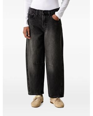 Vans Faded-Effect Panelled Jeans - Black