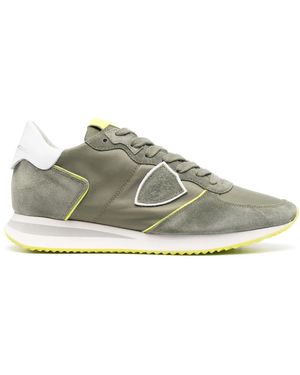 Philippe Model Trpx Suede Low-Top Trainers - Green