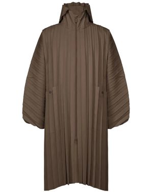 Homme Plissé Issey Miyake Pleated Jacket - Brown