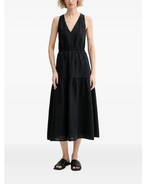 Marc O' Polo Tiered Crossover-Strap Dress - Black