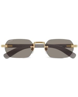Cartier Ct0362S Sunglasses - Metallic