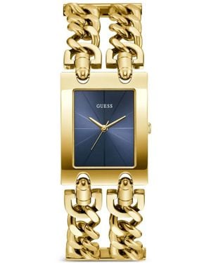 Guess Rectangular-Case 28Mm Watch - Metallic
