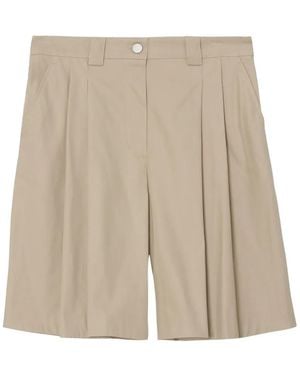 3.1 Phillip Lim Pleated Colour-Block Shorts - Natural