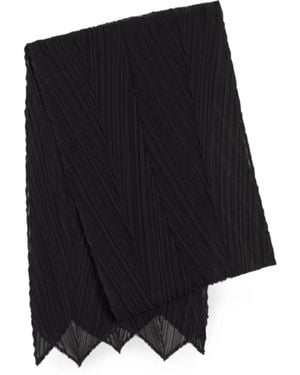 Pleats Please Issey Miyake Lazo Con Pliegues - Negro