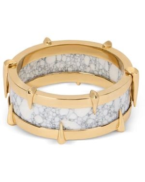 Roberto Cavalli Marble-Effect Bracelet - White