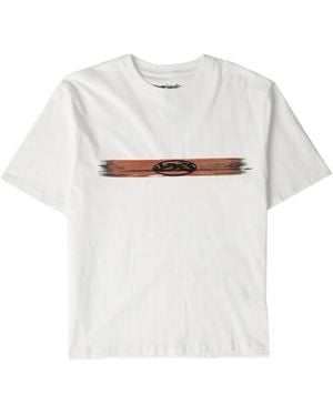 Yardsale Cool Waters Logo-Print T-Shirt - White