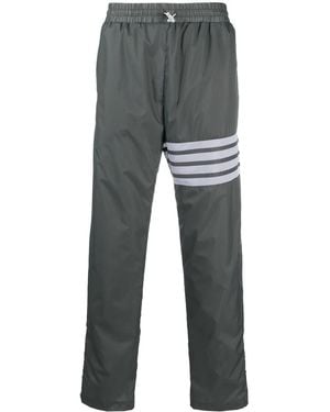 Thom Browne Ripstop Straight-Leg Track Trousers - Grey