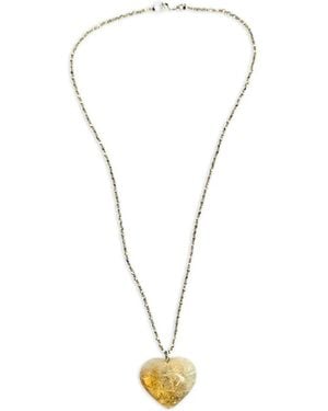 Madison Collar Sun-Drenched Con Citrino - Blanco
