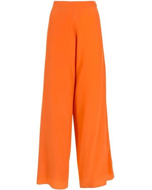 Amir Slama Pantalon Palazzo En Soie - Orange