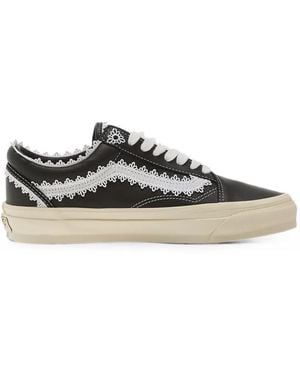 Vans Lx Old Skool Lace-Trim Sneakers - Blanc