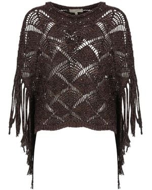 Antonelli Jersey Con Lentejuelas - Negro