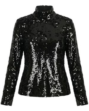 Valentino Garavani Sequin Top - Black