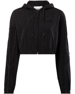 Reebok Hooded Cropped Track Jacket - Black