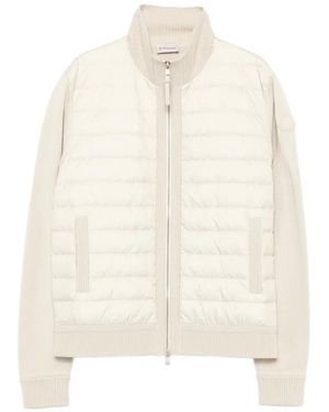 Moncler Padded Zip-Up Cardigan - White