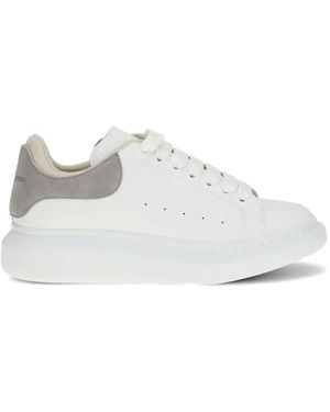 McQueen Low-Top Leather Trainers - White