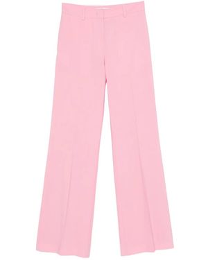 MSGM Virgin Wool-Blend Trousers - Pink