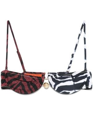 Reina Olga Hammond Bikini Top - Metallic