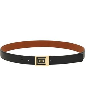 Ferragamo Cinturón reversible ajustable - Blanco